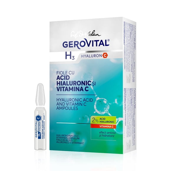 Suero Gerovital Hyaluron C 10 x 2 ml Vitamina C Antiarrejeras