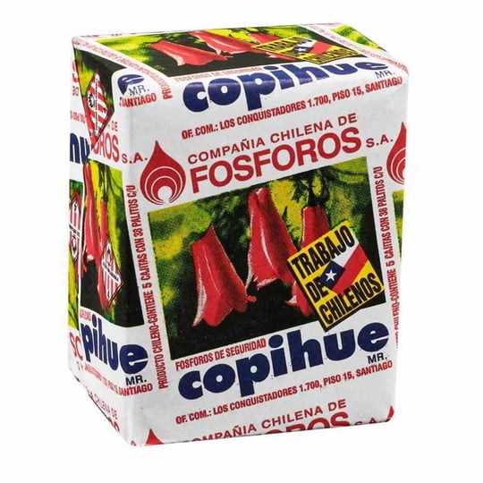 Fósforos De Seguridad Tradicional Caja Copihue