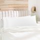 thumbnail image 1 of PiccoCasa 2Pcs Fundas de Almohada Corporal de Microfibra, Queen Blanco Nieve, 1 of 7