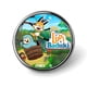 thumbnail image 1 of Lupi & Baduki-Theme Round Button Badge: Premium Metal Construction, Ideal for High-End Events 2.8 cm, 1 of 6
