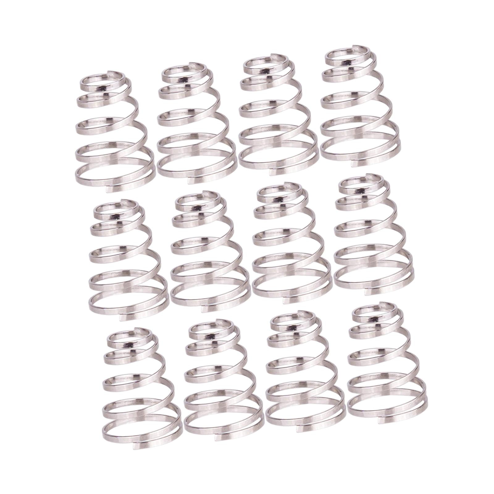 Magideal - Resorte De Rueda De Bicicleta De Montaña, Ejes De Palanca De Liberación Rápida, Repuesto De Resorte De Rueda De Bicicleta De Acero Inoxidable, 12 Uds.