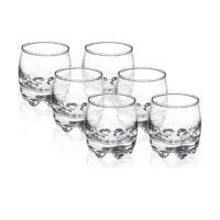 Cristar - Set 6 Vasos Bajos Modelo Napoles 290Ml Jugos Tragos Bebida