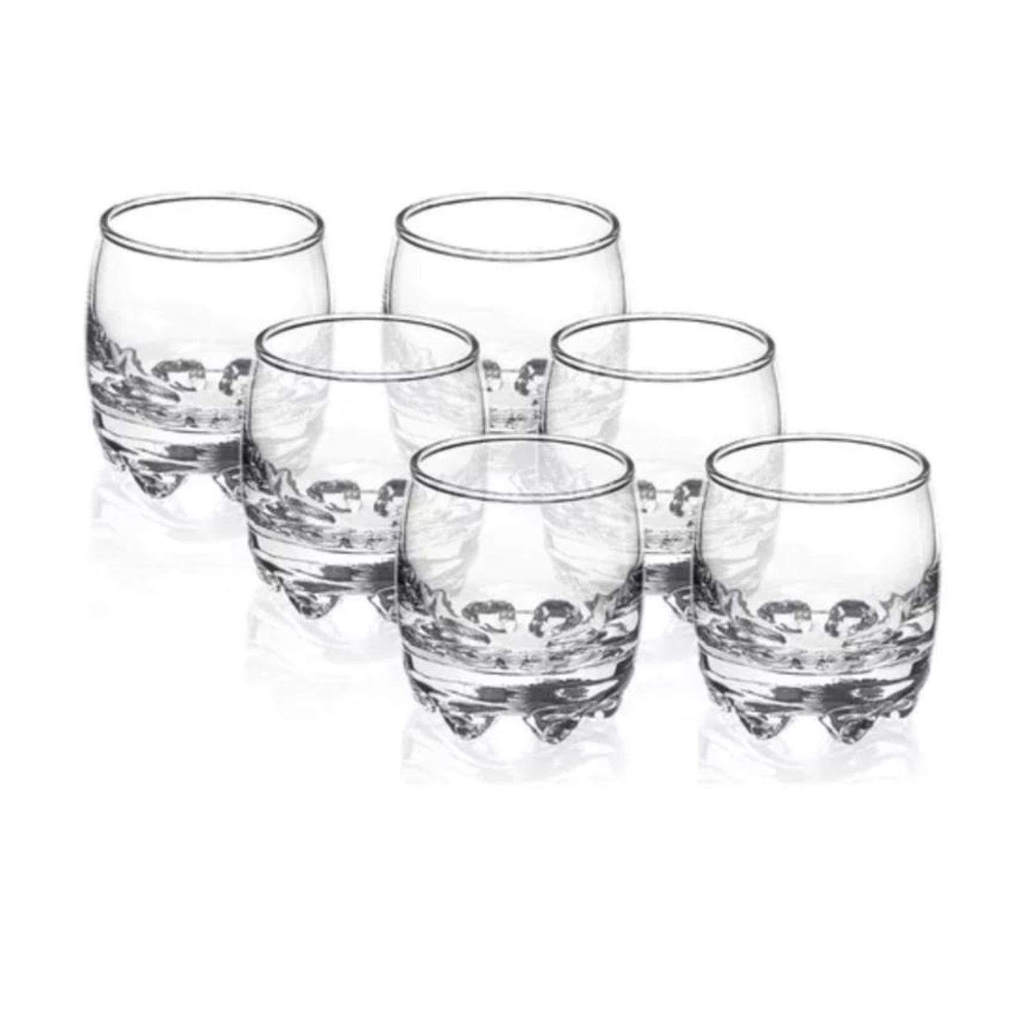 Cristar - Set 6 Vasos Bajos Modelo Napoles 290ml Jugos Tragos Bebida