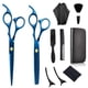 thumbnail image 1 of Tijeras para cortar el cabello, 10 piezas de tijeras profesionales para el cabello con tijeras de entresacar, peine, capa y clip, 1 of 5