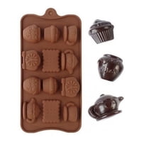 Genérico - Moldes De Chocolate Molde Chocolate Silicona Tetera Reloj