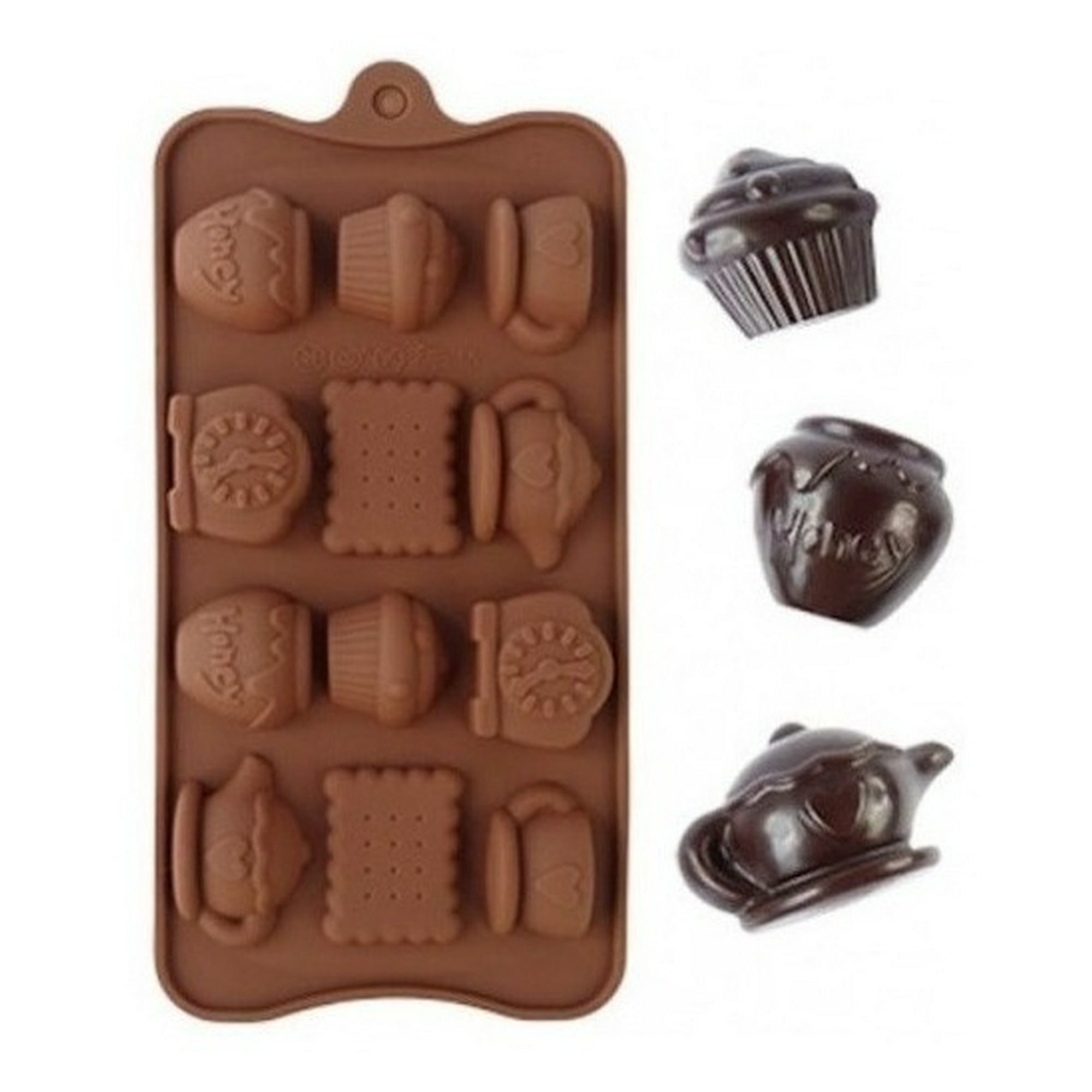 Genérico - Moldes De Chocolate Molde Chocolate Silicona Tetera Reloj