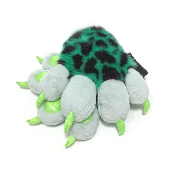 Guantes Fursuit Paws Furry parcialmente esponjosos Furryvalley Leopard
