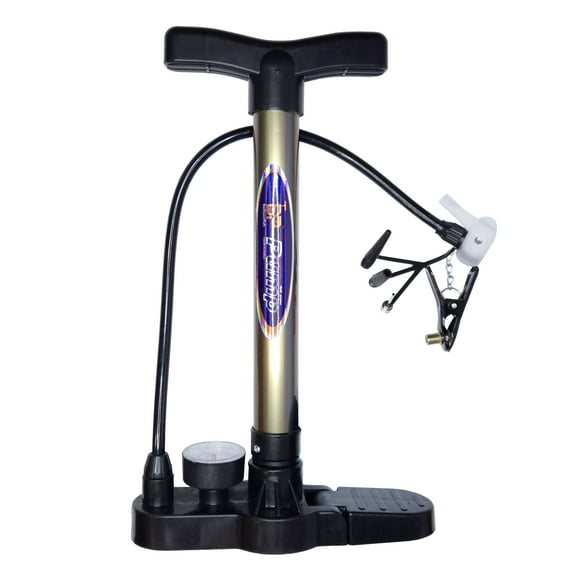 Bombin Manual Inflador De Alta Presion 145 psi para Bicicleta, Moto, Balon + Agujas