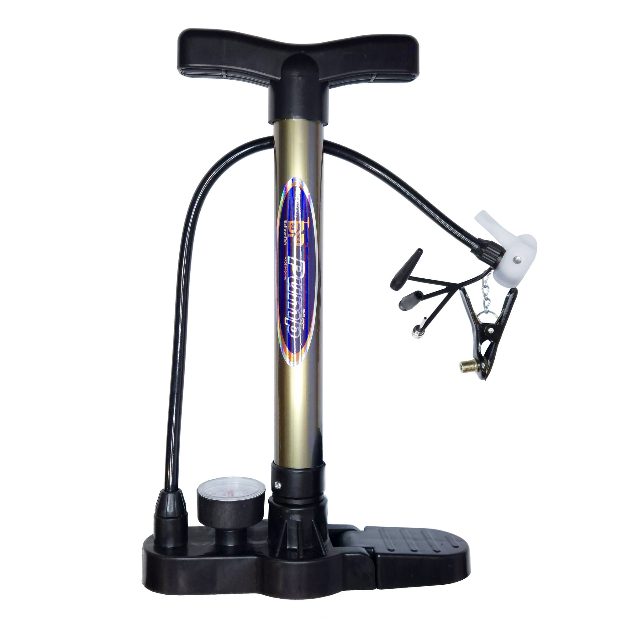 Frc - Bombin Manual Inflador De Alta Presion 145 Psi Para Bicicleta, Moto, Balon + Agujas