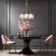 thumbnail image 2 of Candelabro KSANA de 3 luces con tambor dorado de 42 cm, 2 of 9
