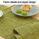 thumbnail image 4 of Camino de mesa de lino verde lavable, ideal para decorar el hogar, comedor y cocina, 180/210/240 cm., 4 of 5