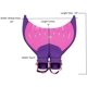 thumbnail image 4 of Aleta de Natación Body Glove Mermaid Linden para Niños Rosa, 4 of 8
