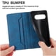 thumbnail image 4 of Funda tipo cartera con bloqueo RFID para Google Pixel 10A Con tapa abatible, portatarjetas, cierre magnético, TPU y soporte Azul, 4 of 6