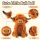 thumbnail image 2 of Peluche de peluche Banker Highland con forma de vaca, 27 cm, color marrón, 2 of 3