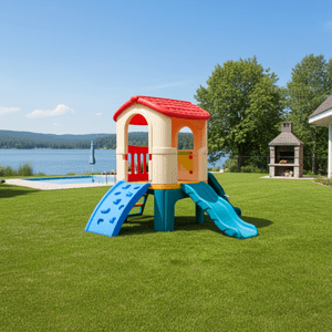 Igpro - Casa De Juegos Para Niños Con Resbalín Y Trepador