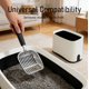 thumbnail image 5 of Cuchara de arena para gato Epargnaro de metal completo con soporte, 5 of 8