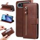 thumbnail image 1 of Funda tipo cartera para iPhone Air con bolsillo con cremallera y ranuras para tarjetas – Función de soporte Marrón, 1 of 5