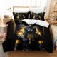 thumbnail image 1 of Egyptian Anubis Printed Duvet Cover Set King And Queen Size Suitable for Bedroom Decoration And Guest Rooms Set with 2D Flat Print (Includes 1 Duvet Cover + 2 P, 1 of 1