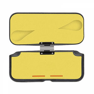 Genérico - Funda Protectora Rígida Compatible Con Nintendo Switch Lite Con Soporte Giratorio, Cierre Magnético Y Diseño A Prueba De Golpes-Amarillo