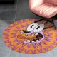 thumbnail image 4 of Coraje, el Perro Cobarde Alfombra Redonda de Felpa Coral, Antideslizante, No Desprende Pelusas, Lavable y Duradera para Salón, Dormitorio y Habitación de Niños 60cm, 4 of 6