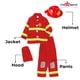 thumbnail image 2 of Disfraz de bombero para niños de Dress Up America con casco, 2 of 7