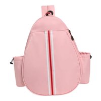 Ioensy - Bolsa De Tenis Portátil Con Portabotellas, Mochila Versátil Multiusos, Color Rosa