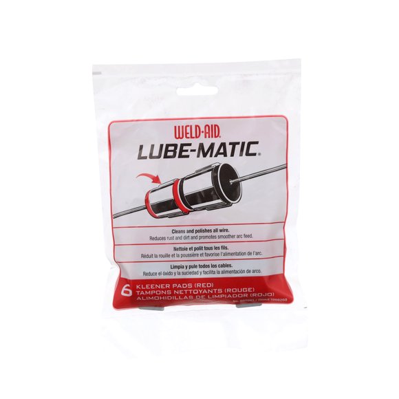 Almohadillas limpiadoras de alambre Wire Kleener Pads Weld-Aid 7061 rojas, paquete de 6