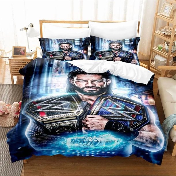 Wrestler Roman Reigns Bedding SetDuvet Cover Comforter Bed Set Quilt Cover Pillowcase Boys Girls Adults