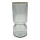 thumbnail image 1 of Florero Decorativo De Vidrio Con Diseño Borde Dorado, 1 of 6