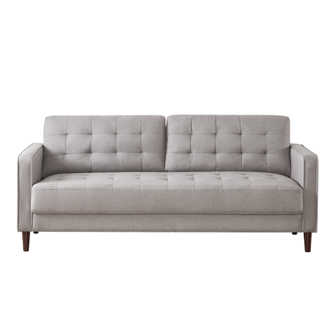 Sofá De 3 Cuerpos Benton Zinus Gris Piedra