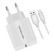 thumbnail image 1 of Cargador De Pared Carga Turbo 3a Usb Tipo C Blanco, 1 of 3