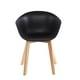 thumbnail image 3 of Pack x4 Sillas de Comedor con Apoyabrazos Tulip Negra Midtown negro, 3 of 6
