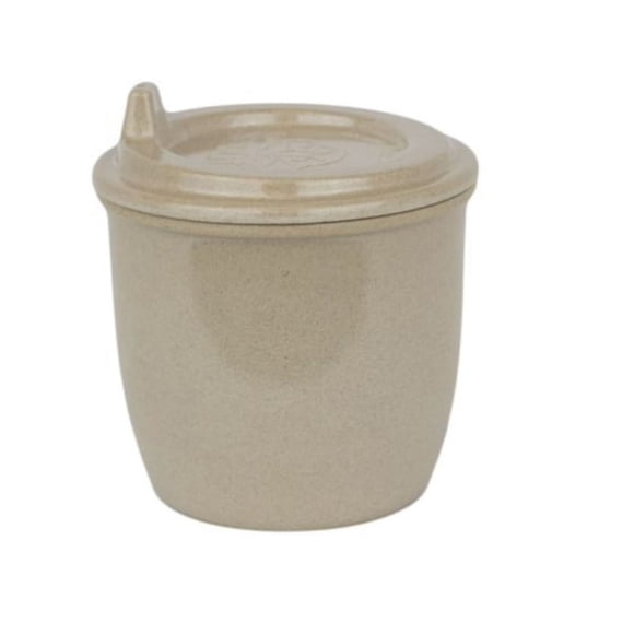 Vaso Antiderrame Ecológico para Niños – Cáscara de Arroz Biodegradable - Color Crema