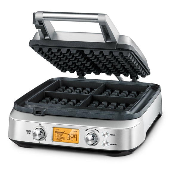 Gofrera Breville BWM640XL Inteligente para 4 Rebanadas Plata