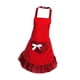 thumbnail image 4 of Delacmoto de Bowknot Divertido con Bolsillos, para Mujeres, Niñas, Adornos, Adornos, Restaurante, Delantal de Pasteles para Mujeres, Criada, Diseño Rojo, 4 of 5