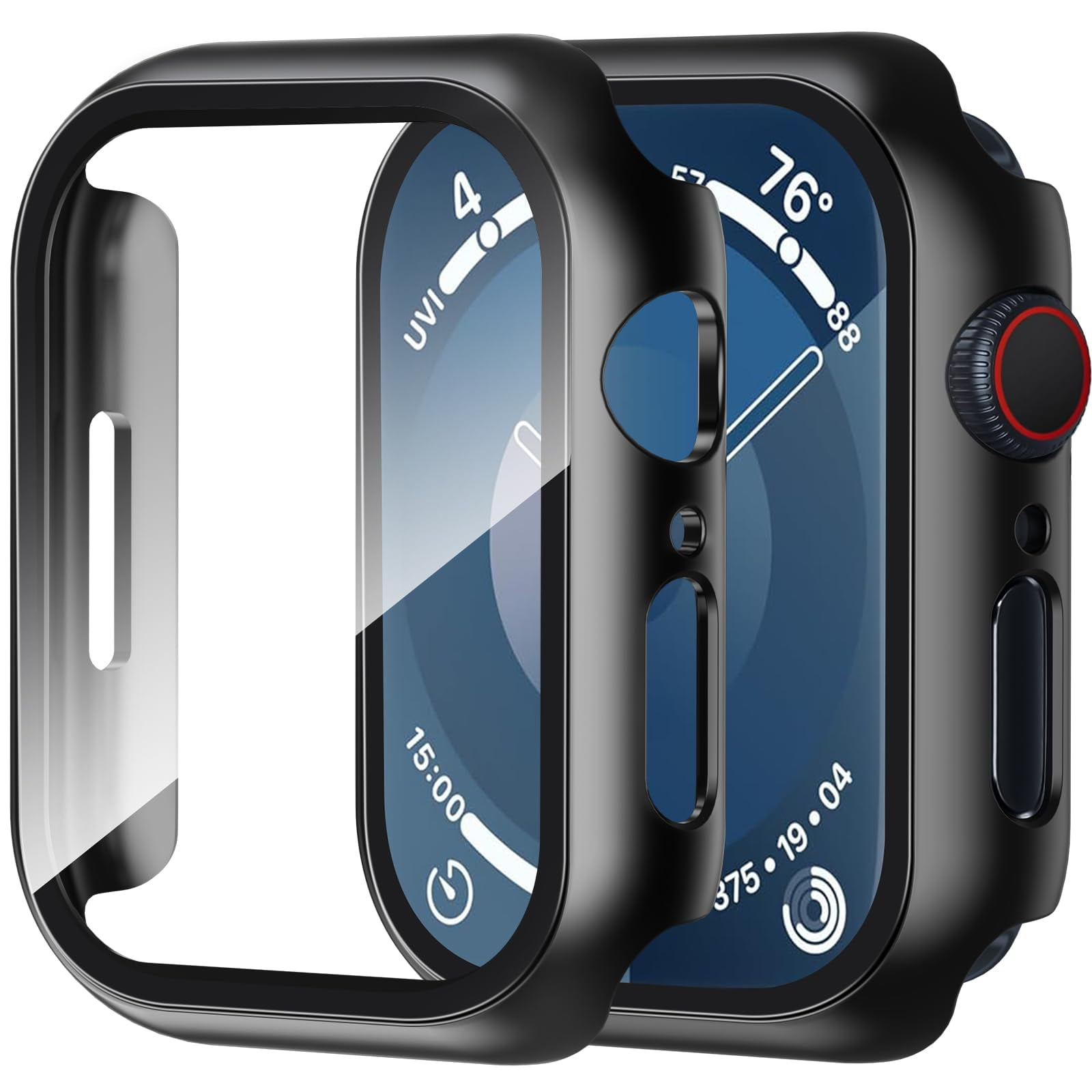Smiling - Funda Con Protector De Pantalla De Cristal Templado Para Apple Watch De 40 Mm
