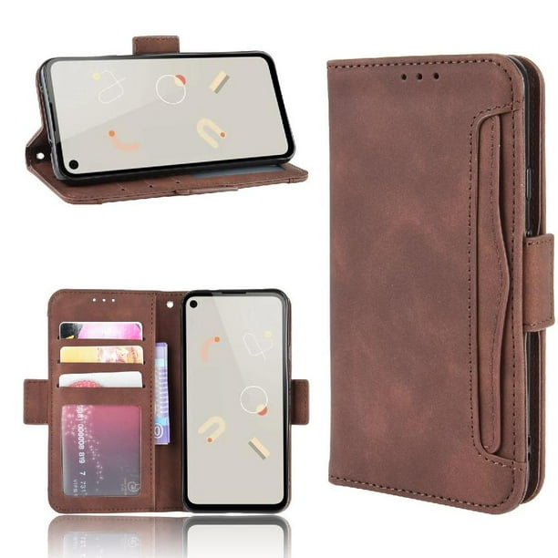 Funda Tipo Billetera FOXDOCK para Google Pixel 4A 4G – Tapa Flip con Tarjetero