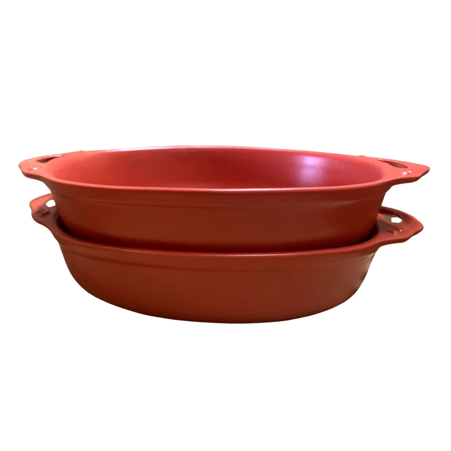 Genérico - Set 2 Fuente De Cerámica Tipo Gres- Atk-004