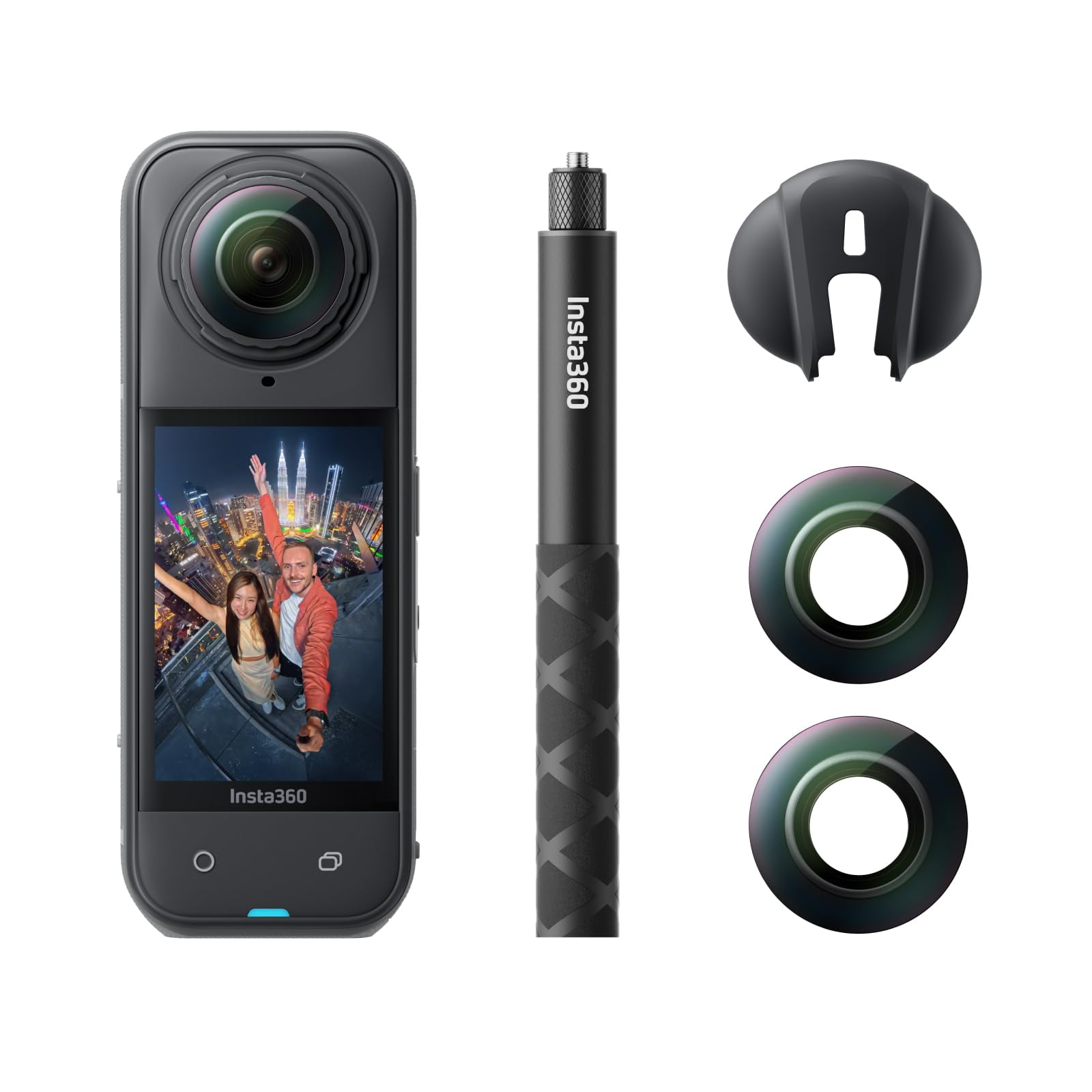 Cámara De Acción Insta360 X5 8k 360° Impermeable Con Batería De 3 Horas