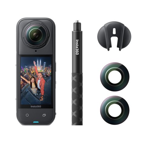 Cámara De Acción Insta360 X5 8K 360° Impermeable Con Batería De 3 Horas