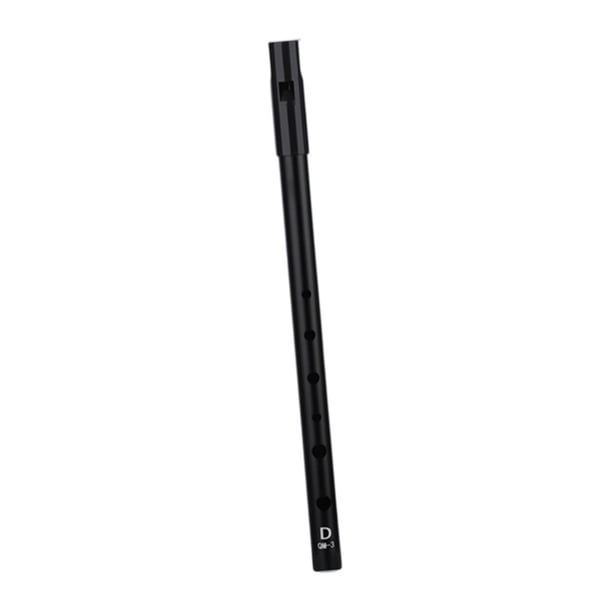 Flauta de hojalata con silbato, instrumento musical clásico tradicional de aleación de aluminio, regalo para fiestas, silbato de centavo para niños y Llave D negra
