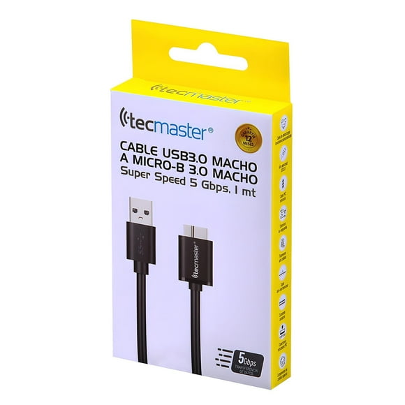 Cable USB 3.0 A Micro B Disco Duro Externo