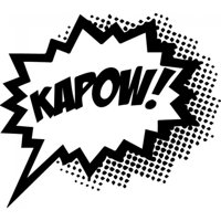 Rienda Libre Graphics - Decomural Kapow! Speech Bubble Ws-32794