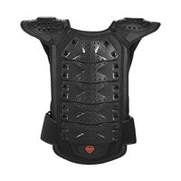 Ioensy - Chaleco Blindado Para Niños Cofre Columna Vertebral Proteger Bicicleta Deportes Equipo De Protección Niños Color Negro L