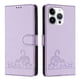 thumbnail image 5 of Funda tipo cartera FOXDOCK para iPhone 12 Pro MAX con soporte, ranuras, RFID, diseño de gato, 5 of 5