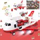 thumbnail image 1 of Avión de juguete Dwi Dowellin con coche de bomberos y tapete de juego 3+ Y, 1 of 6