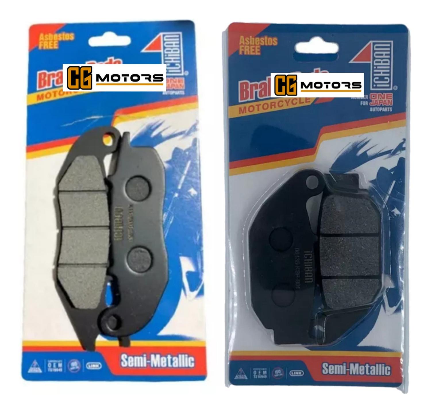 Genérico - Pastillas Freno Del + Tras Honda New Invicta 150 Originales