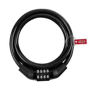 Ioensy - Cable De Bloqueo De Bicicleta Contraseña A Voluntad 4 Contraseña Cable De Bloqueo De Bicicleta Portátil