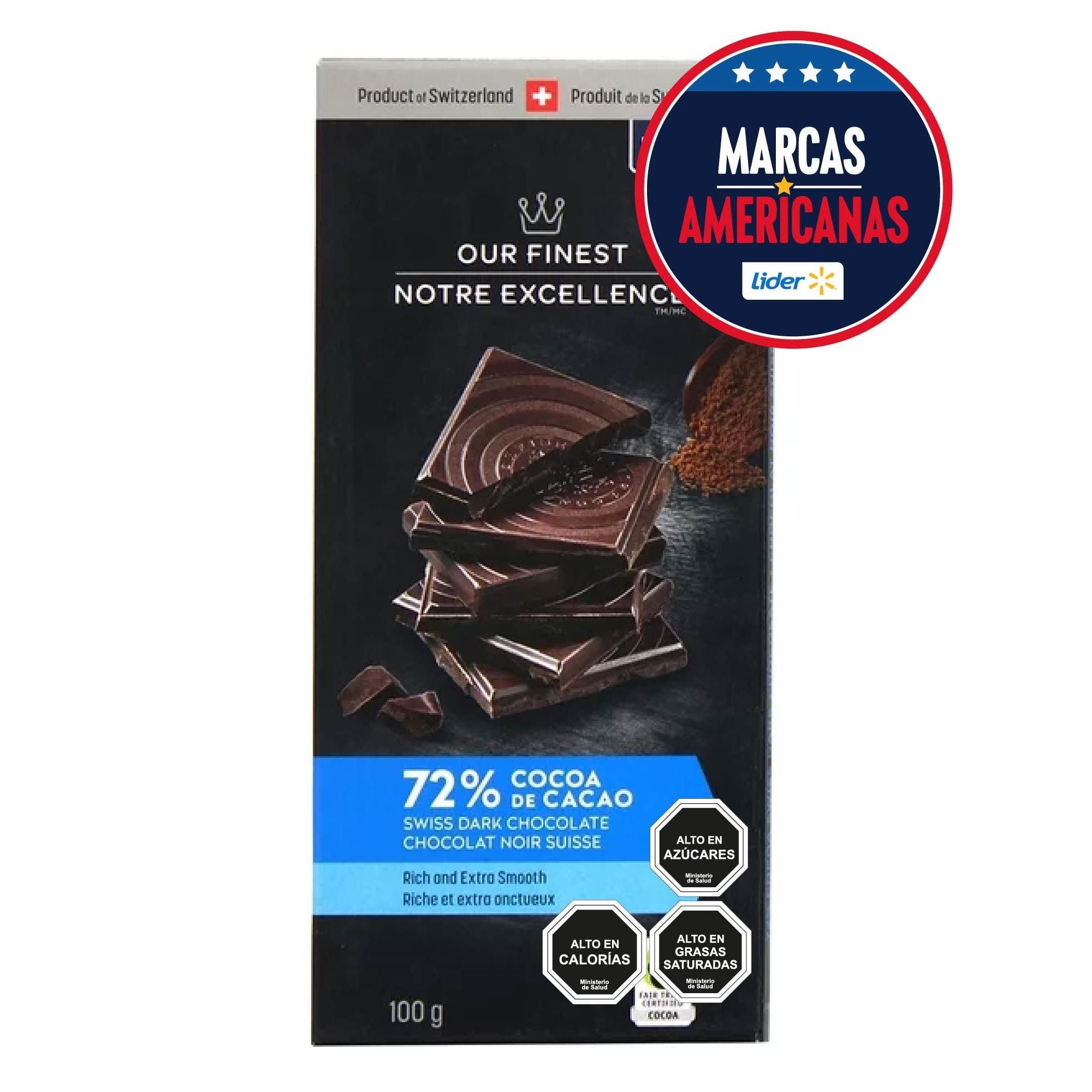Chocolate Amargo 72% De Cacao 100 g Our Finest