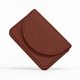 thumbnail image 1 of Cartera FenZen de cuero sintético PU color marrón con cierre magnético, 1 of 6